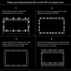 ELEGOO PFA Film for Saturn 4 & Saturn 4 ultra 3d Printer (1 Pc / 5 Pcs)