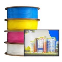 eSUN PLA+ 1.75mm Filament CMYK Bundle (Cyan + Magenta + Yellow + White