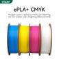 eSUN PLA+ 1.75mm Filament CMYK Bundle (Cyan + Magenta + Yellow + White colors)