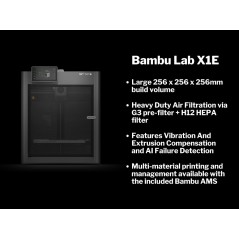 Bambu Lab X1E Combo 3D printer (AMS INCLUDED)