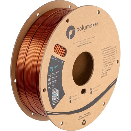 Polymaker PolyLite™ PLA SILK 1.75mm 1KG/ROLL (3 Colours available)