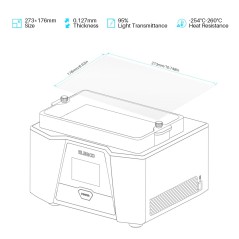 ELEGOO PFA Film for Saturn 2/ 3/ 4/ 4 Ultra LCD 3D printer (1 Pc / 5 Pcs)