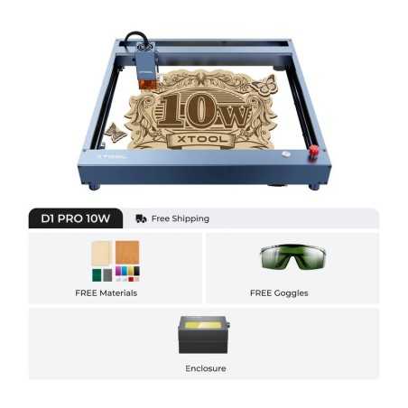 [FREE SHIPPING] xTool D1 Pro 2.0 10W Desktop Laser Engraver - (Enclosure Included)