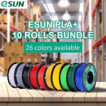 ///HOT SALE/// eSUN PLA+ 40 Rolls Bundle, 1Kg/roll (replaced with Polymaker PLA Pro Black for Ken)