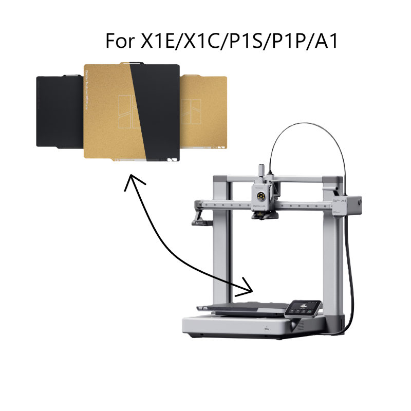 Bambu PEI Plates 257 x 257mm (Compatible with X1C, X1E, P1P, P1S)