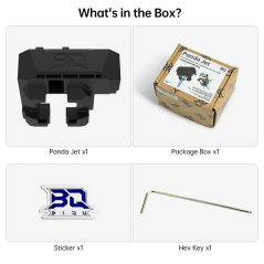 BIQU Panda Jet Cooling Fan Duct for Bambu Lab X1/P1 Hotend & Panda Revo