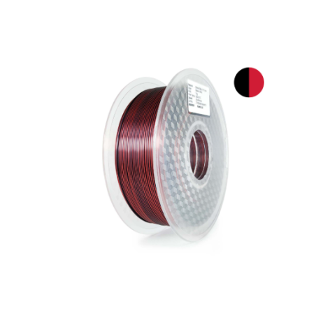 Hello3D Silk Magic Gradient PLA 1kg/Roll (Black+Red)