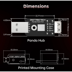 BIGTREETECH Panda Hub Dual USB Adapter (For Bambu Lab P1S/P1P Printers)