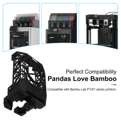 BIQU Panda Jetpack Front Cover Integrated with Panda Jet Cooling Fan Duct (for Bambu Lab P1/X1)