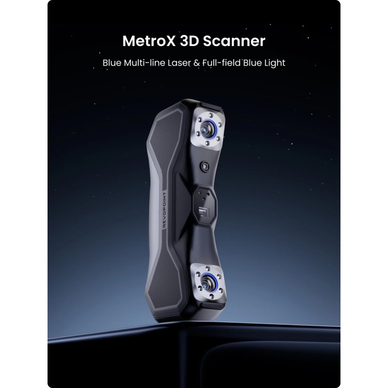 Revopoint MetroX: Blue Laser Line and Full-field Structured Light 3D Scanner - Standard Edition