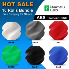 ///HOT SALE/// Bambu Lab ABS - Refill (Without spool) 10 Rolls Bundle [FREE Shipping]