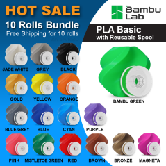 ///HOT SALE/// Bambu Lab PLA Basic - with Reusable Spool 10 Rolls Bundle [FREE Shipping]