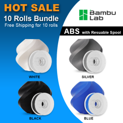 ///HOT SALE/// Bambu Lab ABS - with Reusable Spool 10 Rolls Bundle [FREE Shipping]