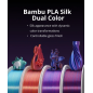 Bambu Lab PLA Silk Dual Color - 1.75mm, 1kg - 5 Colors - (with Reusable Spool)