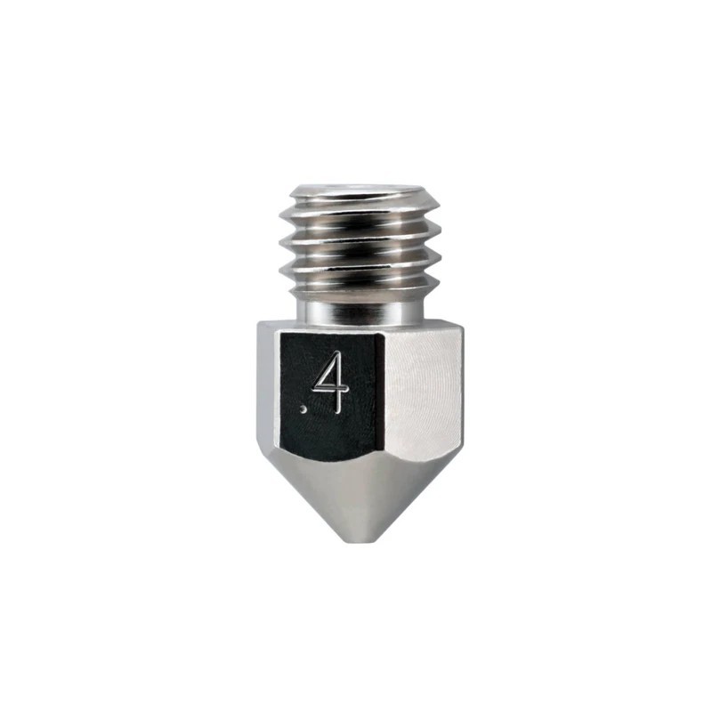 Micro Swiss Brass Plated Wear Resistant MK8 Nozzle (0.4mm - 1pc)