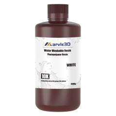 10 bottle bundle -Marvle3D 10K Water Washable Resin 1kg (Black, White and Grey)