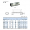 LM8LUU Cylinder Carbon Steel Linear Motion Bearing 8x15x45mm