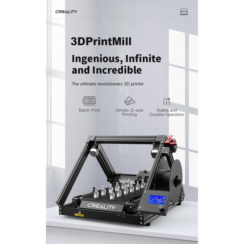 Creality CR-30: The 3DPrintMill,Infinite-Z, Belt 3D Printer