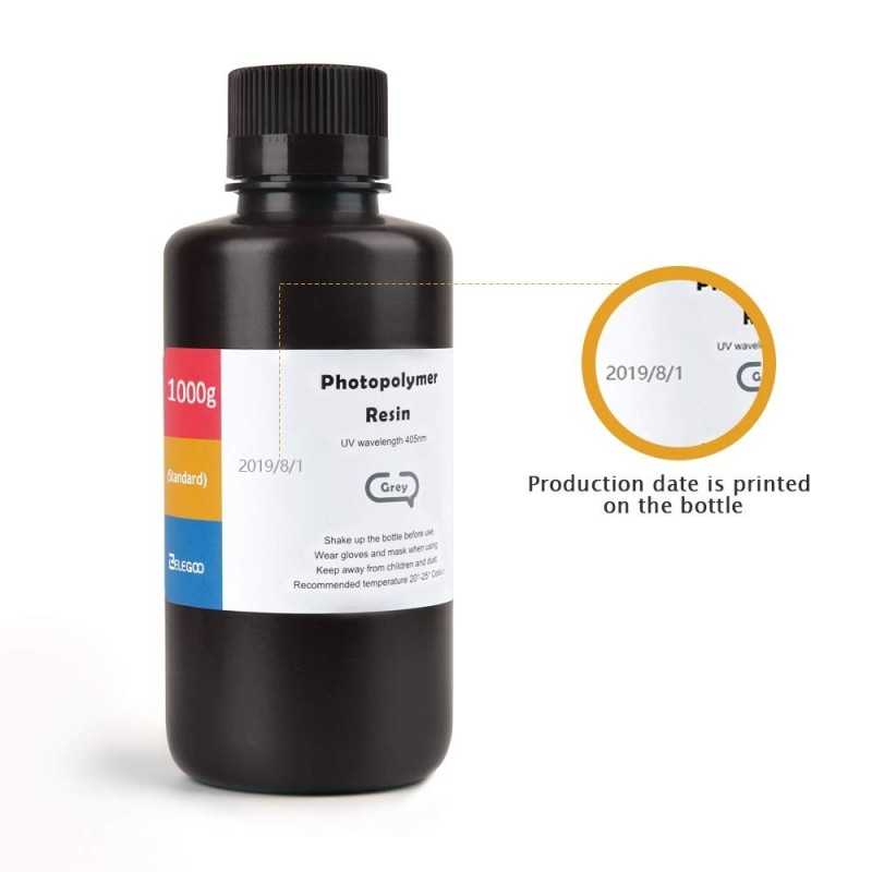 ELEGOO 1000G/BOTTLE Muti-colors ABS-like LCD UV-CURING PHOTOPOLYMER RAPID RESIN FOR 3D PRINTERS