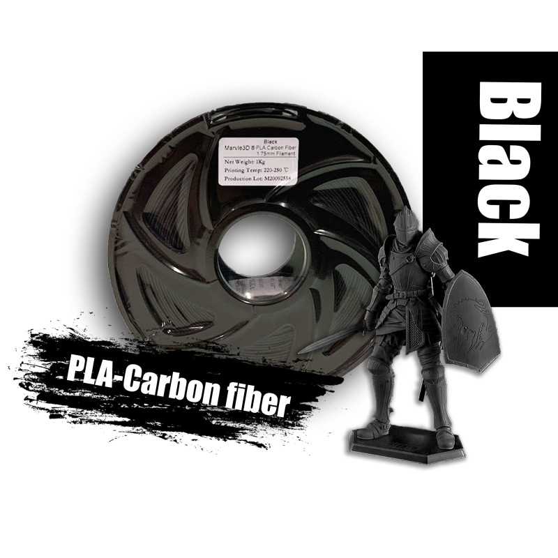Marvle3D Carbon Fibre PLA 1.75mm Black 1Kg