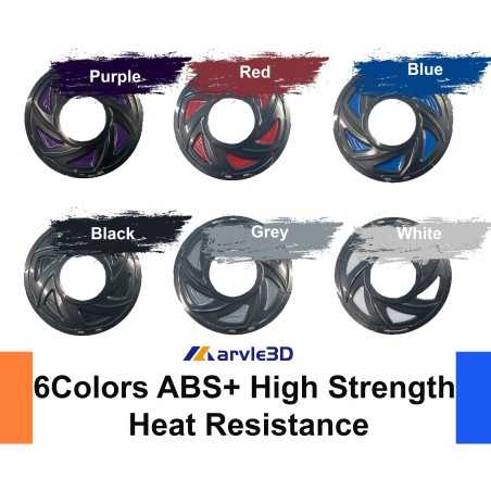 Marvle3D ABS+ Multi-color 3D Filaments 1.75mm