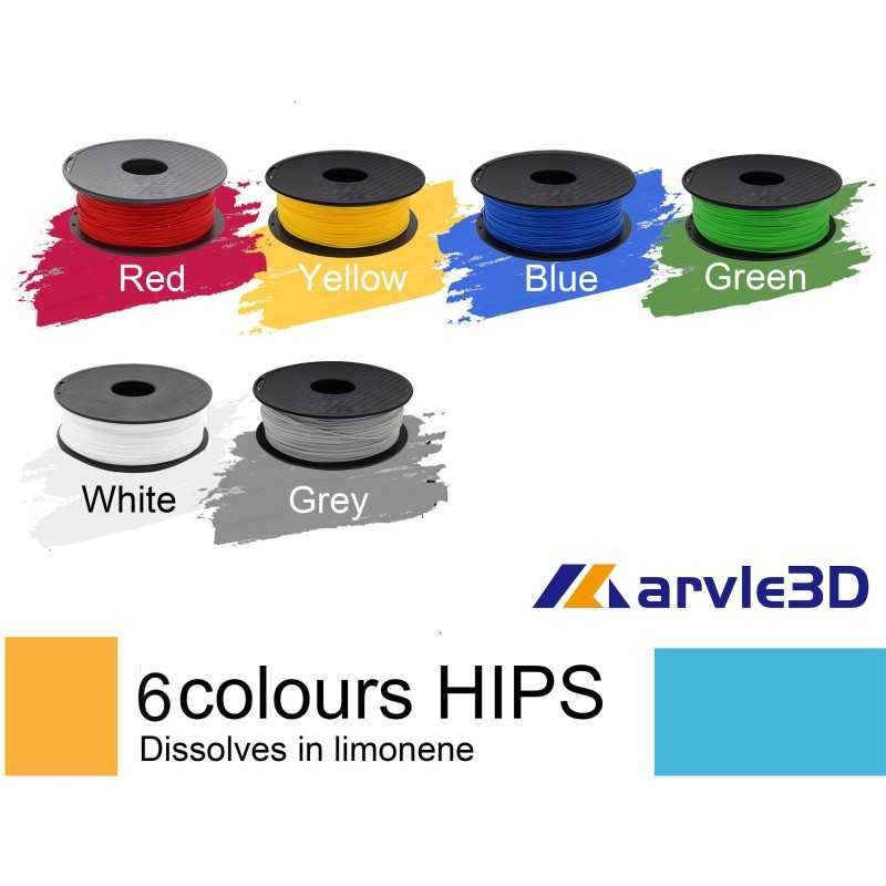 Marvle3D HIPS 3D Filament - 2 Colors Available