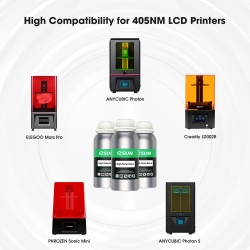 eSUN High Temperature Resin for LCD/DLP 3D Printing, Transparent,1kg
