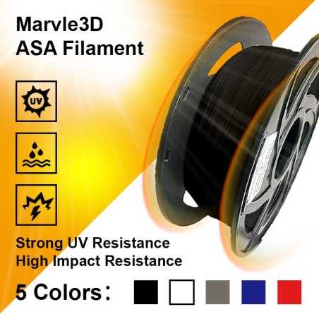 Marvle3D ASA 1.75MM 3D PRINTER FILAMENT
