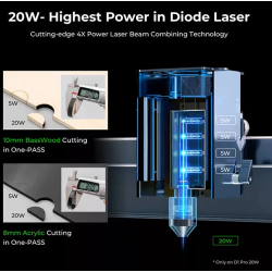 [PRE-ORDER] xTool D1 Pro 10W Bundles: Higher Accuracy Diode DIY Laser Engraving & Cutting Machine