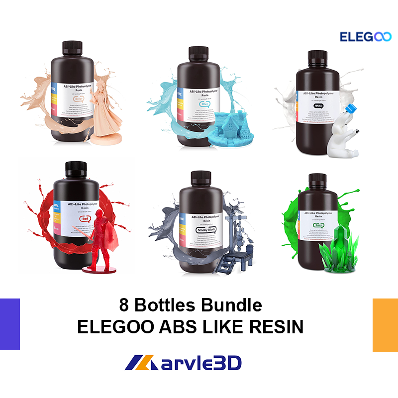 Bundles] 8/10 Bottles ELEGOO ABS-LIKE LCD UV-CURING PHOTOPOLYMER