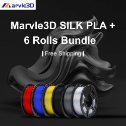 Marvle3D SILK PLA+ 6 Rolls...