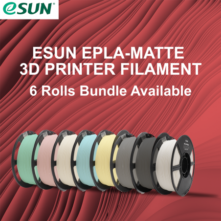 Esun ePLA-Matte 1.75mm 1kg 6 rolls Bundle- random color