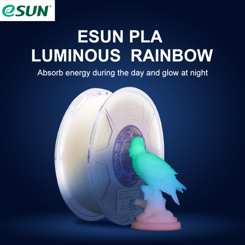 eSun Luminous PLA Rainbow 1.75mm 1kg