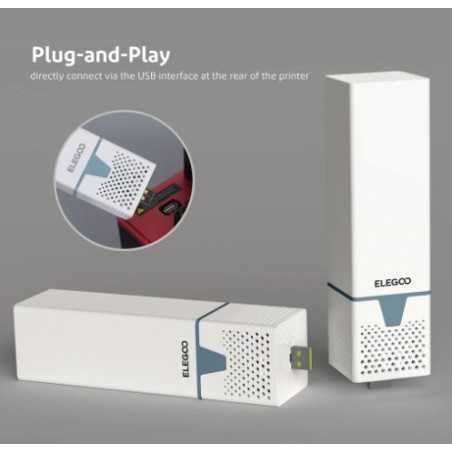 ELEGOO USB Air Purifier with Built-in Activated Carbon 2 Pcs