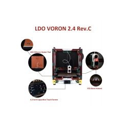 LDO VORON 2.4 R2 (REV C) 3D PRINTER KIT - 350 × 350 × 350MM (including RSP 4B board + high Flow E3D REVO)
