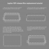 ELEGOO PFA Film for Jupiter & AnyCubic M3 Max LCD 3D Printer (1 Pc / 5 Pcs)