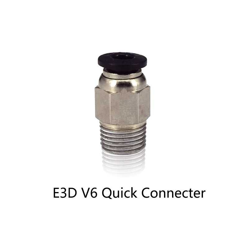 Conector Rápido Neumático E3DV6 para Tubo PTFE 4mm - Threed