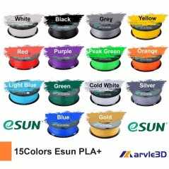 eSUN PLA+ Multiple Colors 1.75mm 3D Printer Filament