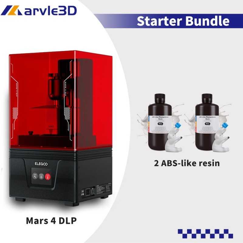 ELEGOO Mars 4 DLP Resin 3D Printer - Bundles available