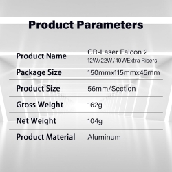Creality CV-50 Heightening Columns / Risers for Laser Engraver (4 Pcs)