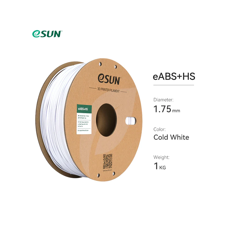 eSUN eABS+ HS 1.75mm 3D Filament 1KG (Cold White)