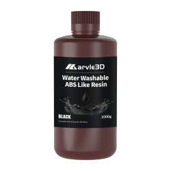 Marvle3D  Water Washable ABS-like Resin 1kg (Solid Black, White and Grey)