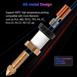 Creality Official K1 Max/ K1C Ceramic Hotend Kit, 300°C High Temperature Resistance Extruder Hot End