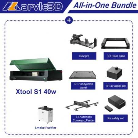 [Free Shipping ] xTool S1 40W Enclosed Diode Laser Cutter -Black- Bundles Available