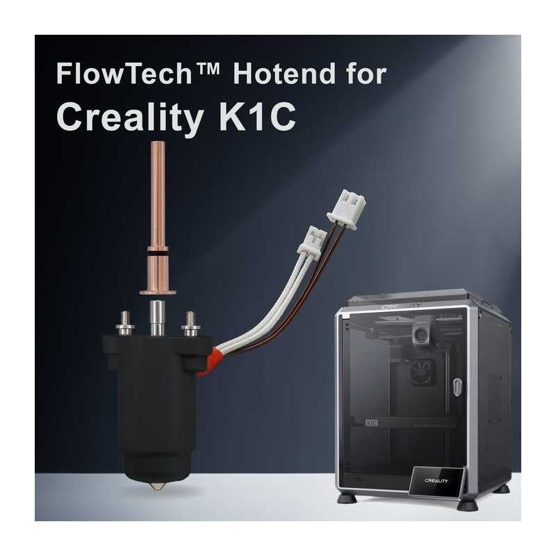 Microswiss FlowTech™ Hotend for New K1/ Creality K1C / New K1 Max Printers